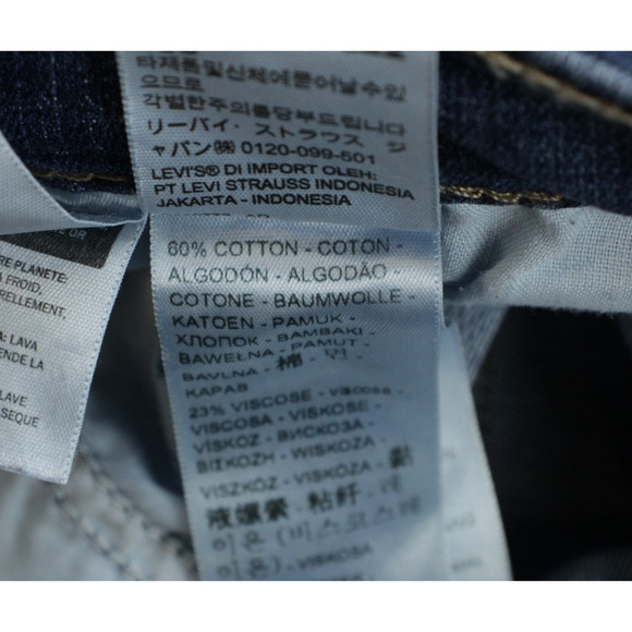 Levis Jeans Womens 8M (29 x 32) Blue Cotton Blend Stretch Classic Bootcut - Picture 4 of 8